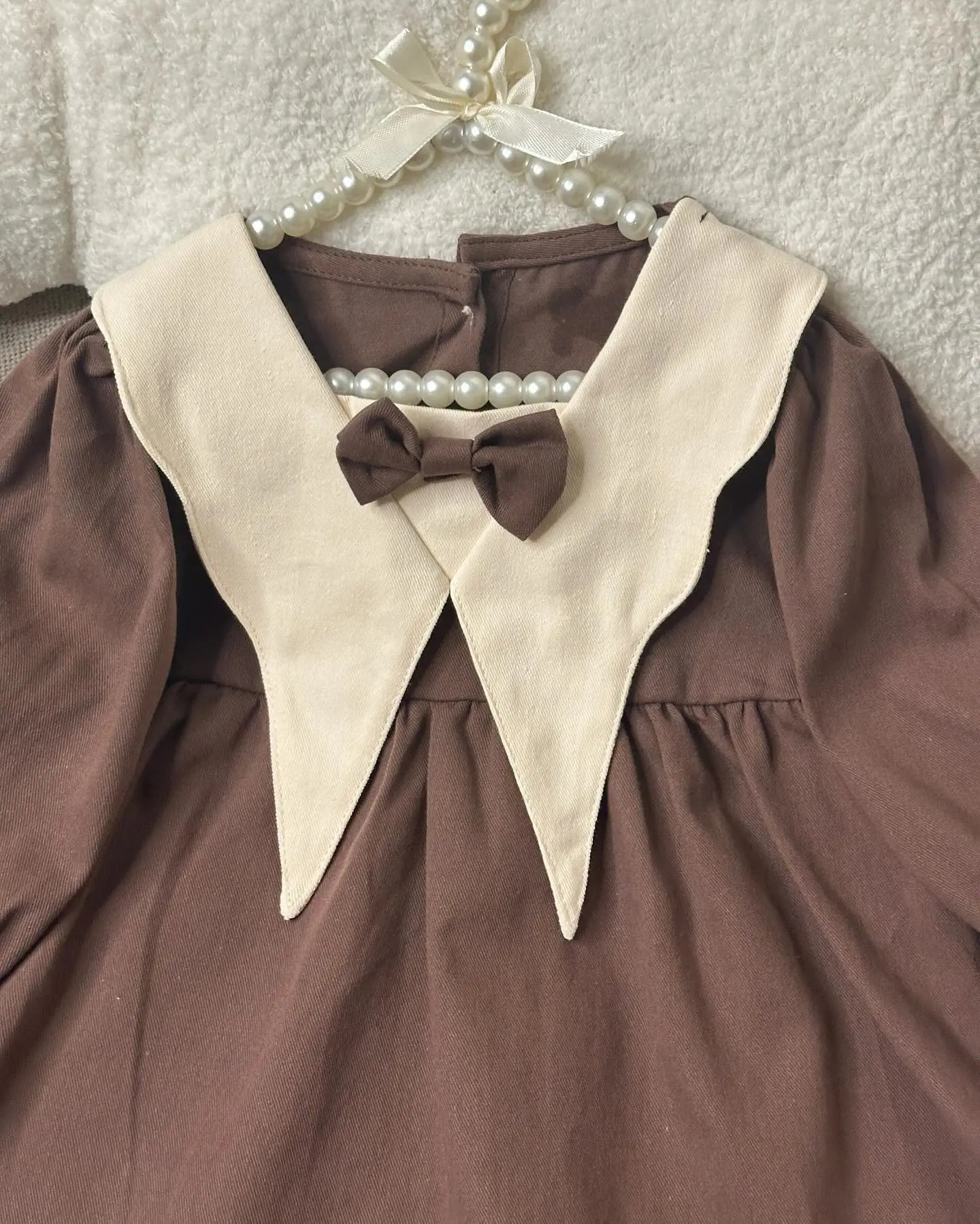 Vintage keten elbise bedobee