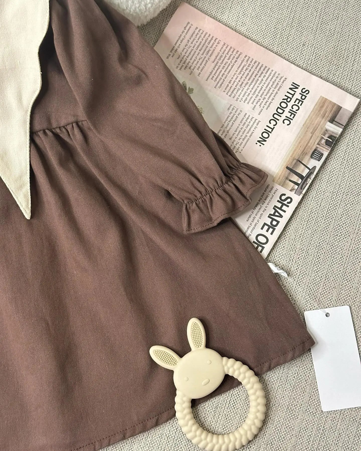 Vintage keten elbise bedobee