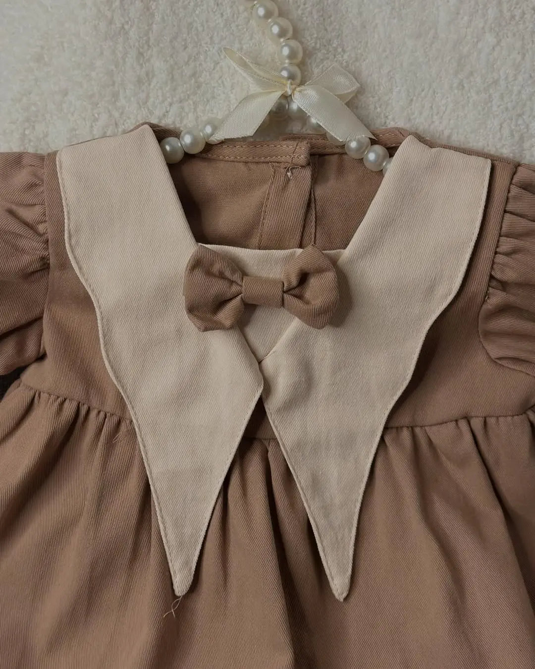 Vintage keten elbise bedobee