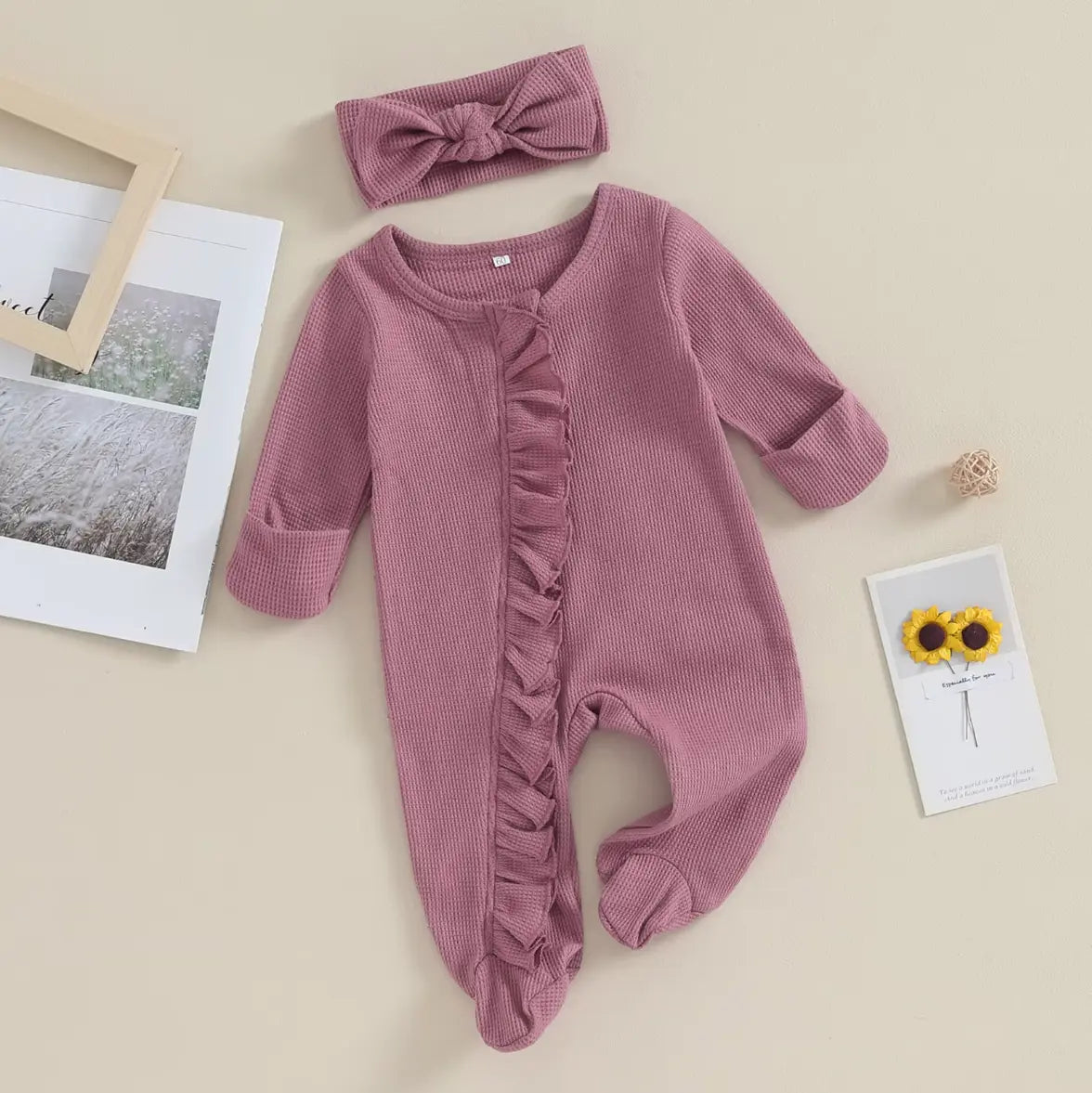 Bandanalı ve Ruffleli Ayaklı Tulum bedobee