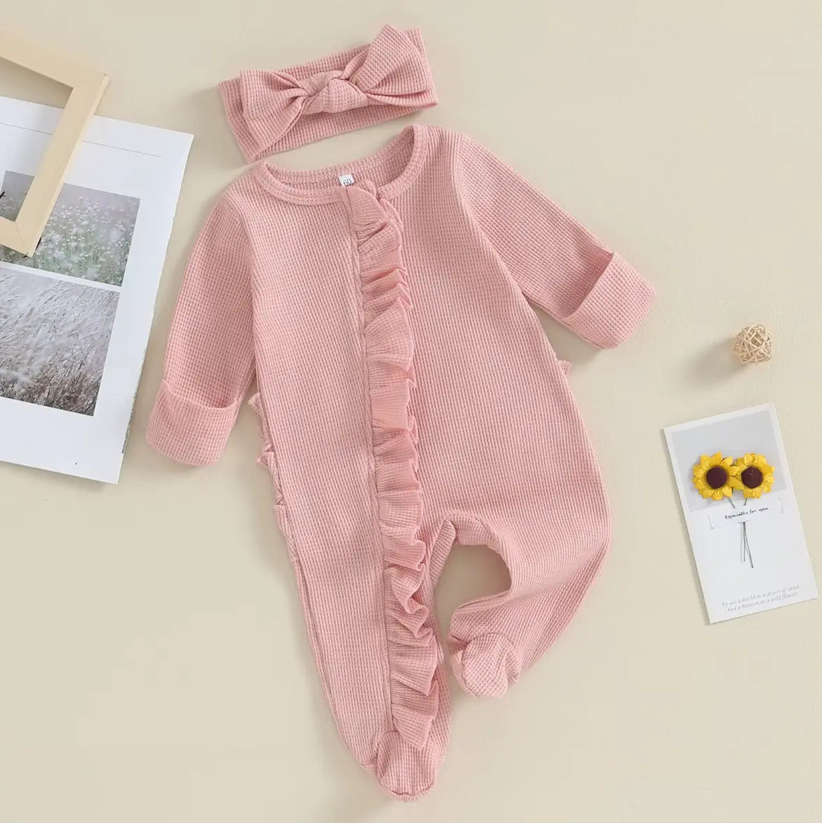 Bandanalı ve Ruffleli Ayaklı Tulum bedobee