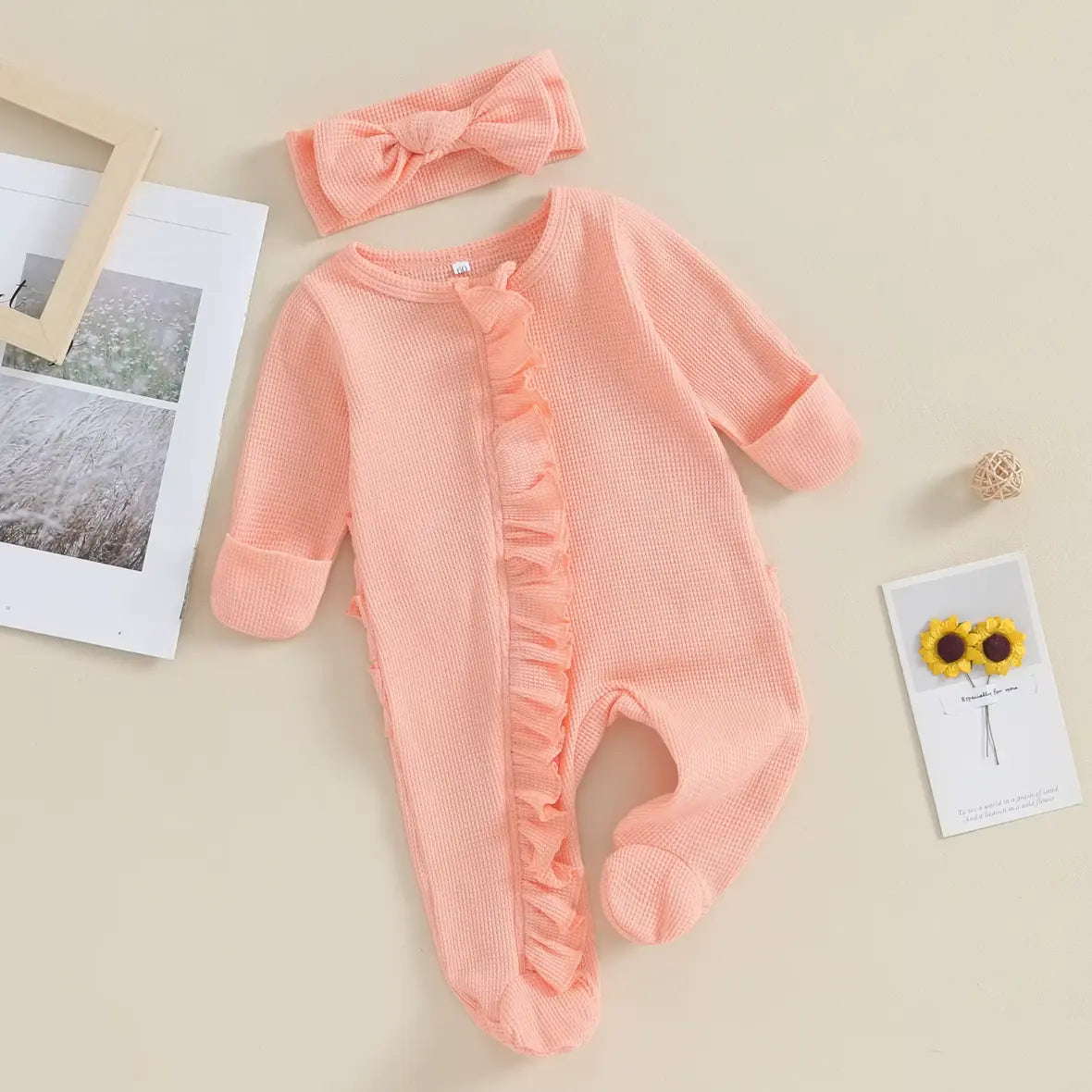 Bandanalı ve Ruffleli Ayaklı Tulum bedobee