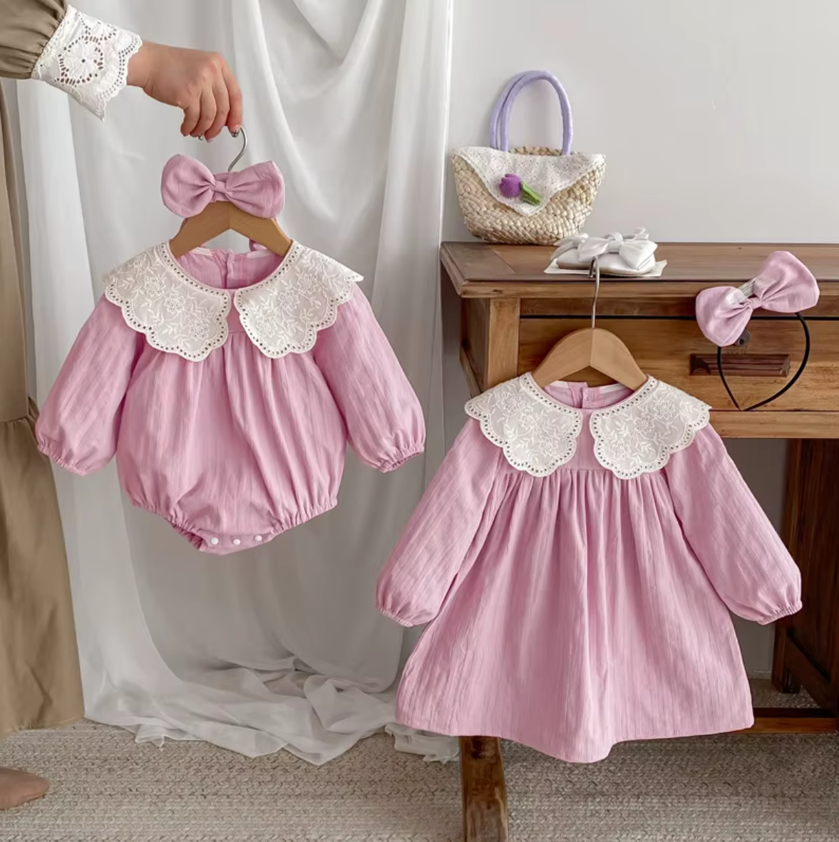 Pembe Elbise & Romper