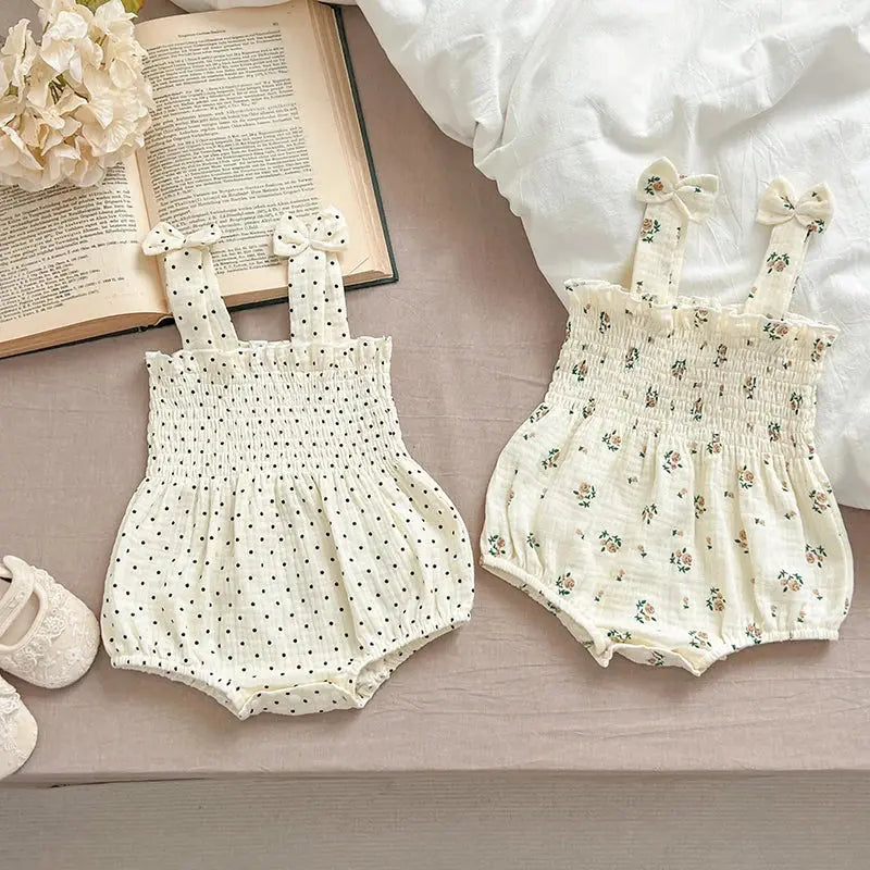 Yazlık Kız Bebek Bodysuit Tulum bedobee