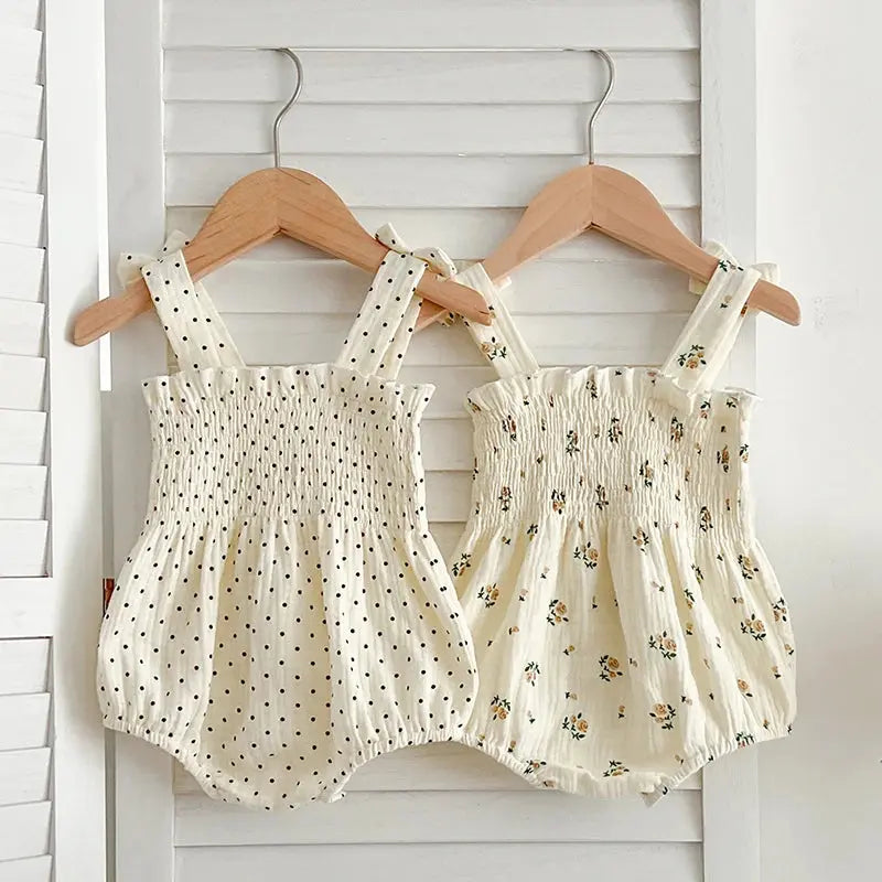 Yazlık Kız Bebek Bodysuit Tulum bedobee