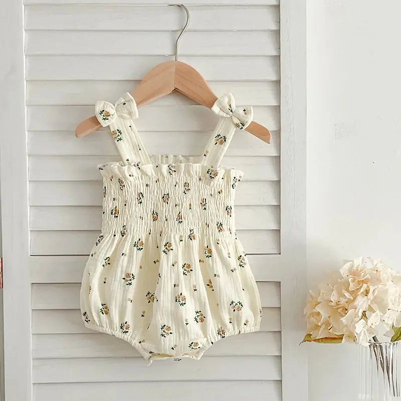 Yazlık Kız Bebek Bodysuit Tulum bedobee