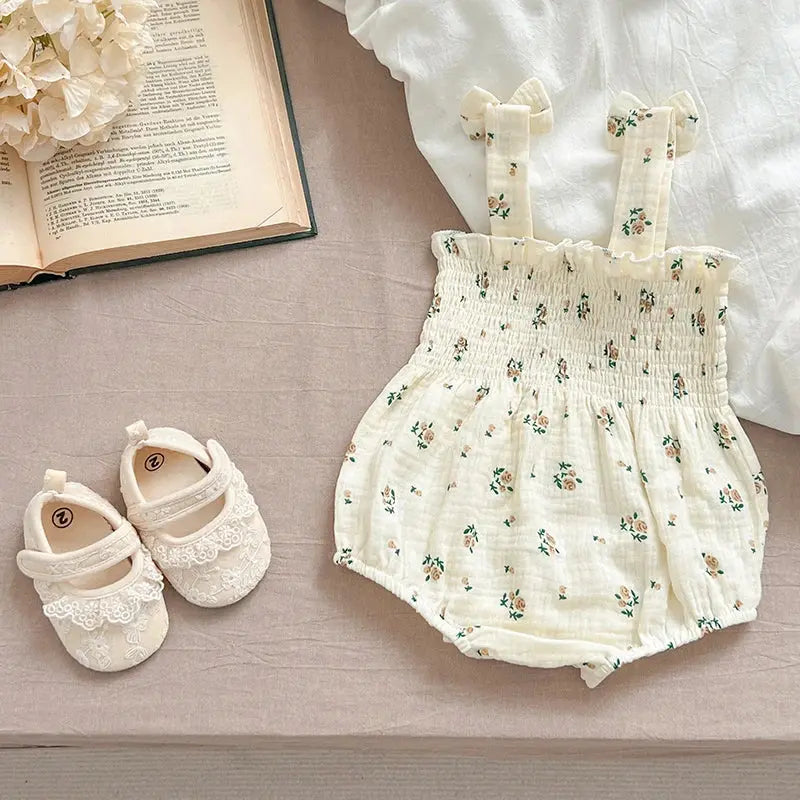 Yazlık Kız Bebek Bodysuit Tulum bedobee