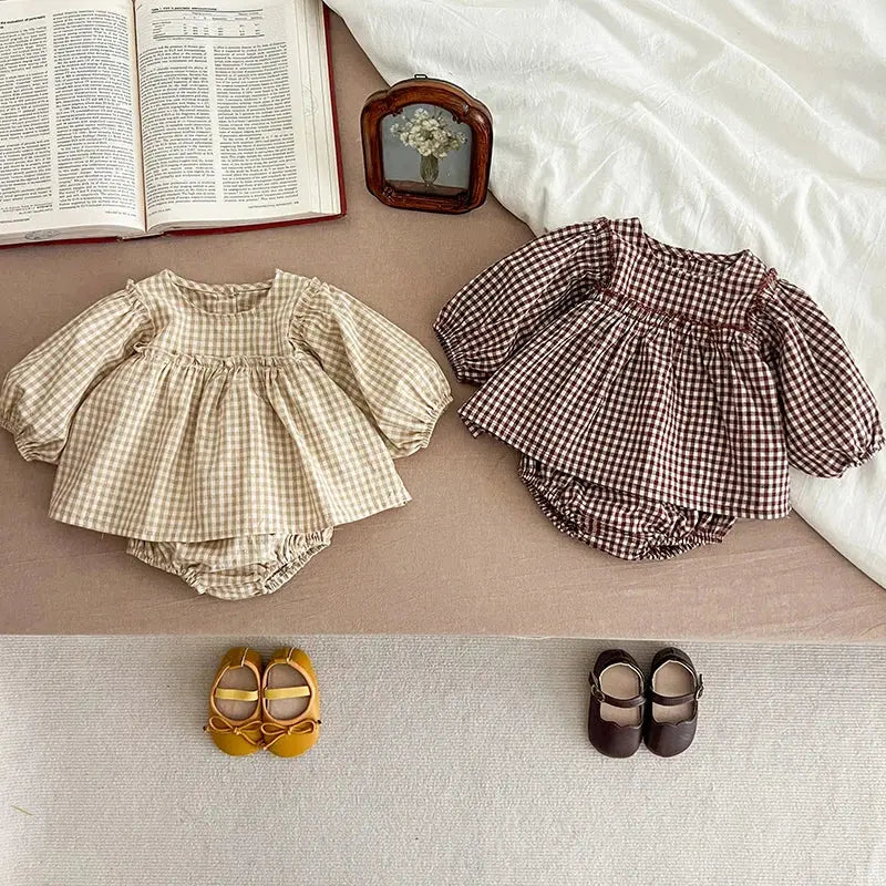 Pamuklu Ekose İkili Takım bedobee
