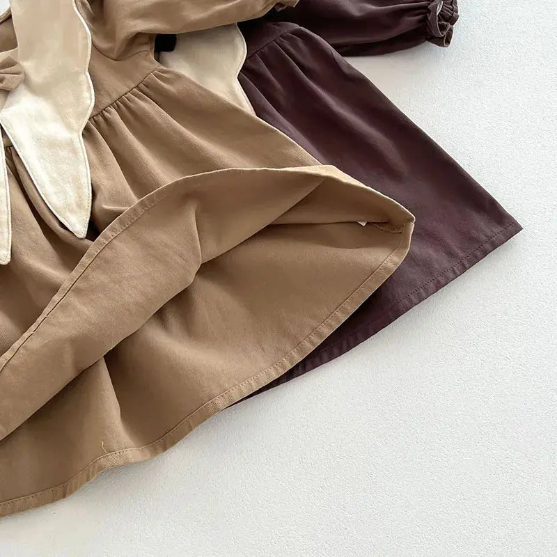 Vintage keten elbise bedobee