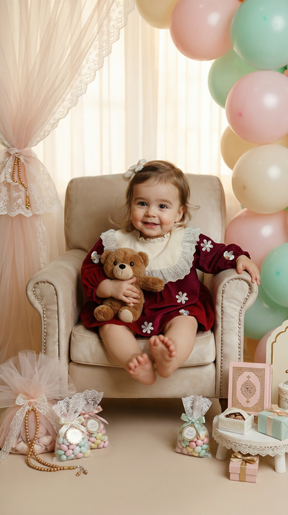 Luna Grace Kadife Romper