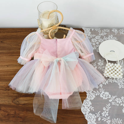 Renkli Bodysuit Elbise
