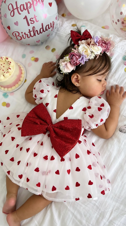 Ruby Love – Kalp Fiyonklu Özel Gün Elbisesi